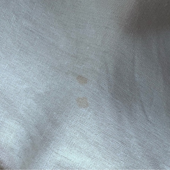 Joie Tan Linen Button Down Cropped Blouse Size 1x NWT - Picture 5 of 7